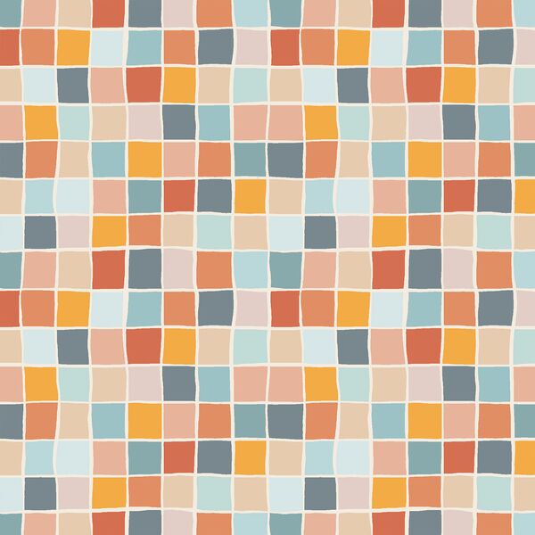 Mosaic Tiles in Summer Punch