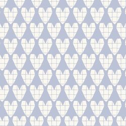Origami Heart in Halogen Blue
