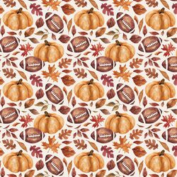 Little Footballs and Pumpkins in Cream