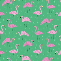 Let's Flamingle in Green