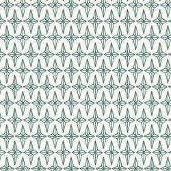 Star in Frosty Green on Cream