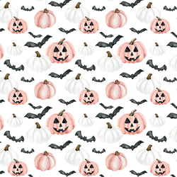 Small Jack-O-Lanterns in Pink and White