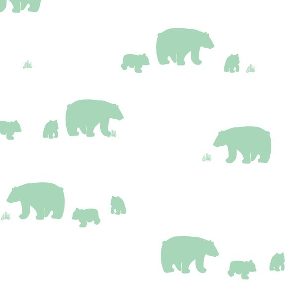 Bear Silhouette in Seaglass