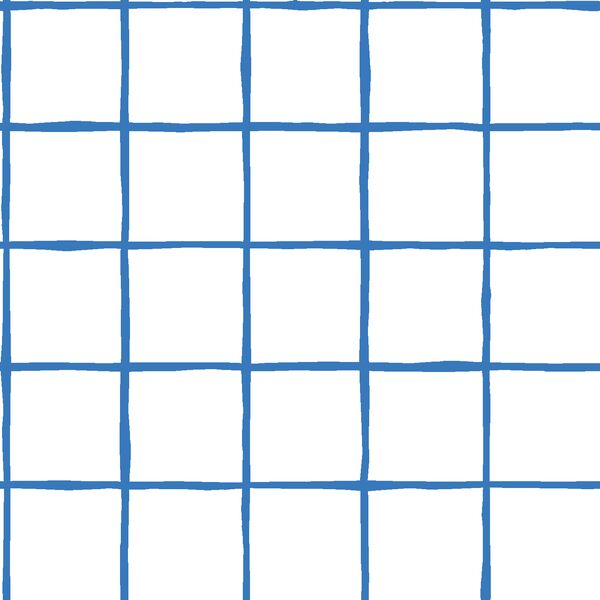 Windowpane in Cerulean on White