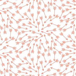 Arrows in Grapefruit on White