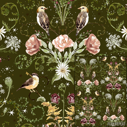 Garden Damask in Privet