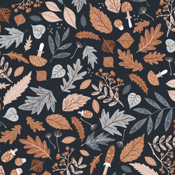 Fall Leaves in Autumn Walk