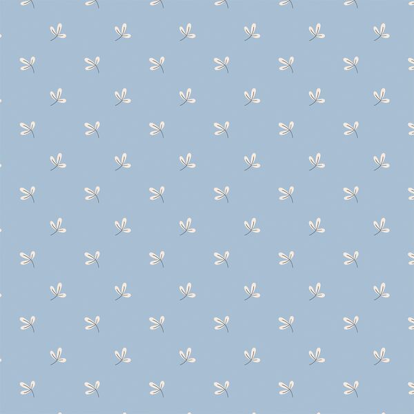 Simple Leaf in Baby Blue