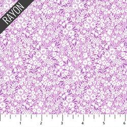 Flora Vista Rayon in Lilac
