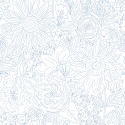 Paperie in Periwinkle Garden on White