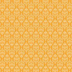 Stenciled Leaf in Marigold Yellow
