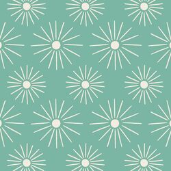 Sunburst in Sunbleached on Jade Green