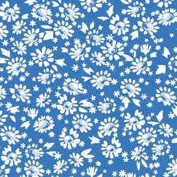 Daisies in Cerulean