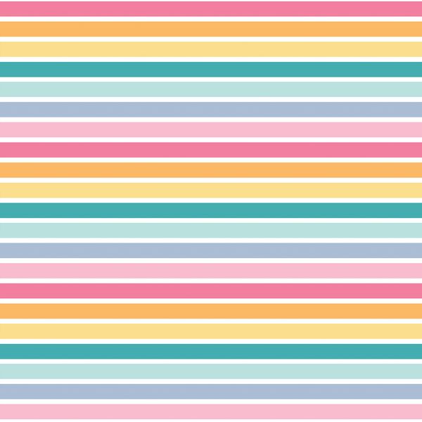 Small Mermaid Stripes in Rainbow