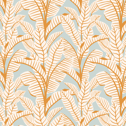 Small Palm Play in Light Dusty Teal