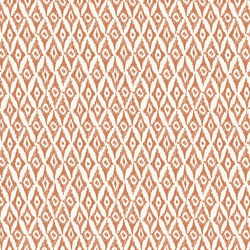 Ikat Diamonds in Caramel on Cream
