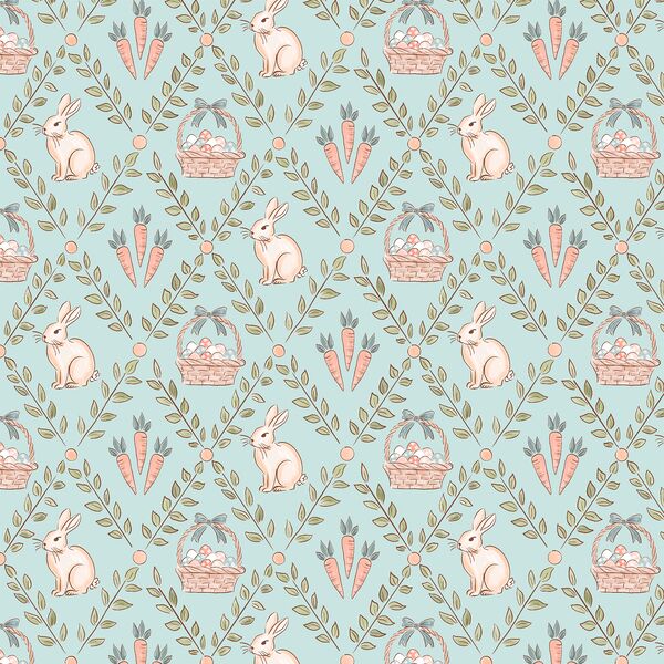 Little Hopscotch Harvest in Sweet Aqua