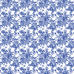 Small Royal Garden in Bright Indigo