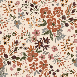 Wild Devon Floral in Bisque