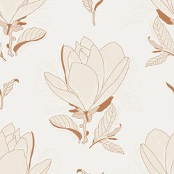 Magnolias in Off White