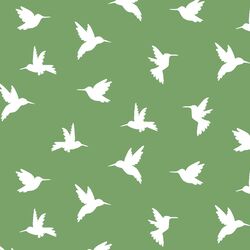 Hummingbird Silhouette in Pistachio