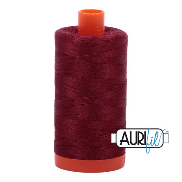 Aurifil 50wt Cotton Thread - Dark Carmine Red (#2460