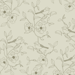 Sketched Birds in Grove