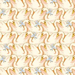 Graceful Swans in Blush