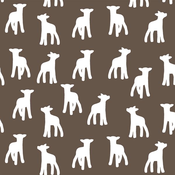 Lamb Silhouette in Timber