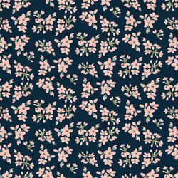Sprigs in Deep Indigo