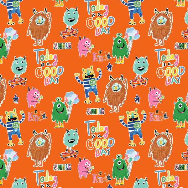 Little Monsters Quotes in Orange