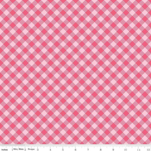 Gingham in Raspberry