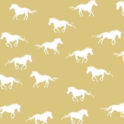 Horse Silhouette in Honey