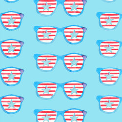 Large Sunglasses in Azure Sky