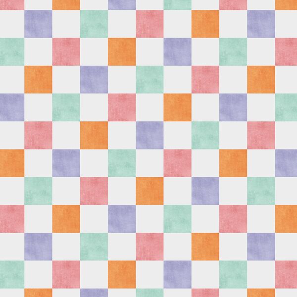 Rainbow Checkerboard in Sweet