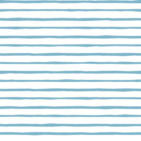 Artisan Stripe in Surf on White