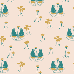 Peaceful Pond Life in Lotus Pink