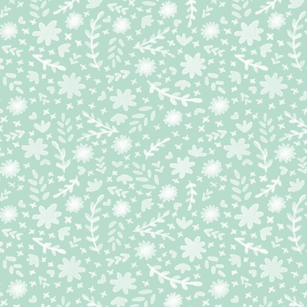 Sweet Florals in Mint