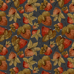 Large Strawberry Harvest in Midnight