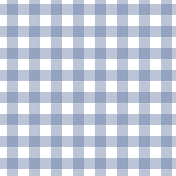 Gingham in Blueberry