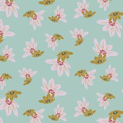 Floral Rain in Soft Mist