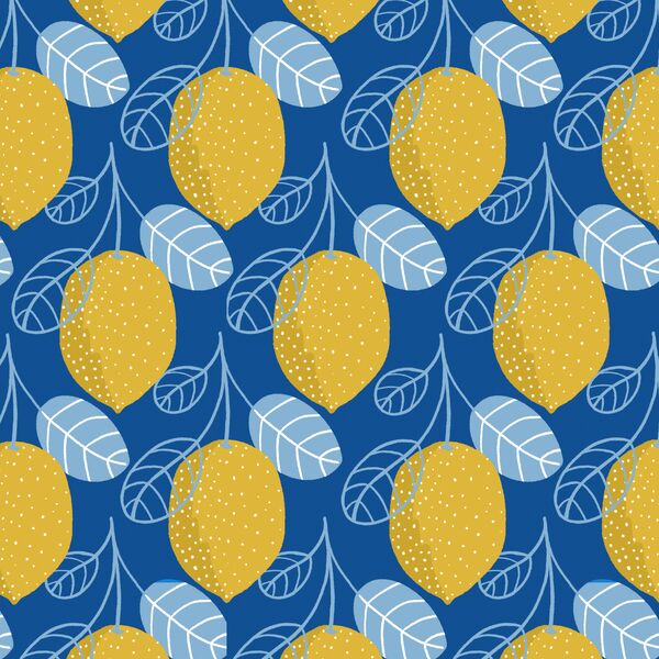 Limoncello in Cobalt Blue