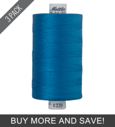 Mediterranian Blue (9141-0339) - Silk Finish Cotton 40wt - 1094 Yards (3 Pack)