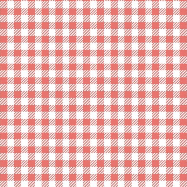 Small Buffalo Plaid in Living Coral