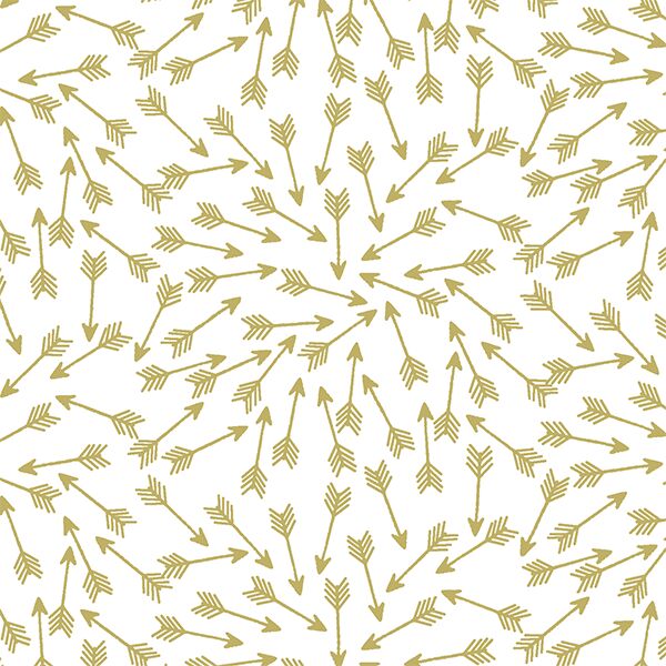 Arrows in Brass on White