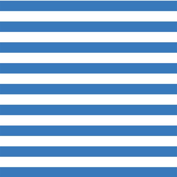 Horizontal Candy Stripe in Cerulean