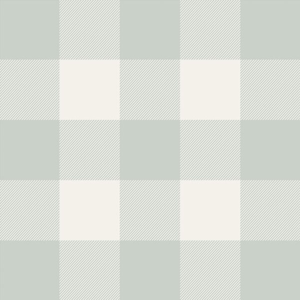 Thick Plaid in Dewy Green