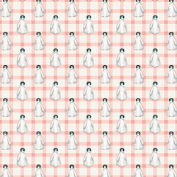 Little Penguin in Pink Plaid