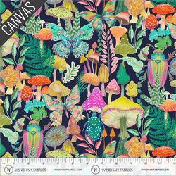 Forest Magic Canvas in Midnight