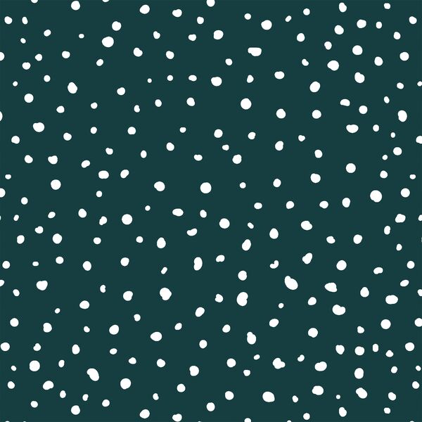 Snowfall in Deep Teal